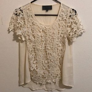 Sundance Catalog XS lace top